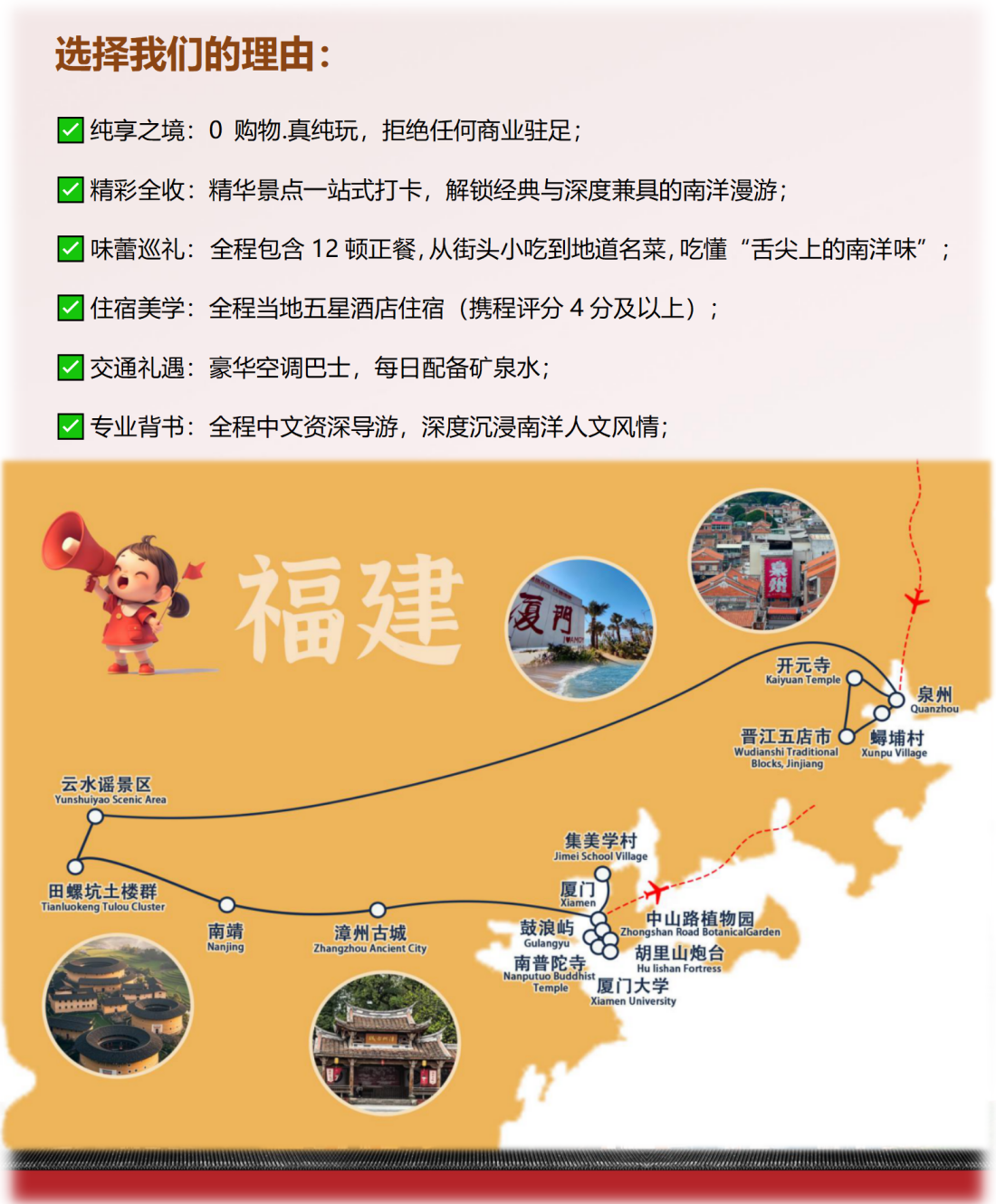 人文历史系列之：闽南三城 · 泉州-漳州-厦门9天7晚尊享团_06